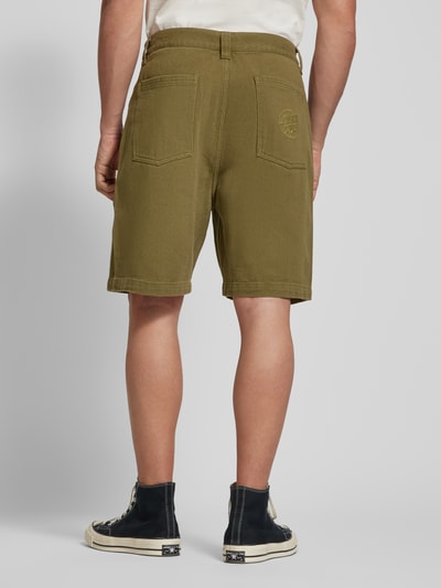 SANTA CRUZ Jeansshorts mit Eingrifftaschen Khaki 5