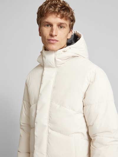 Jack & Jones Gewatteerd jack met opstaande kraag, model 'WORLD' Offwhite - 3