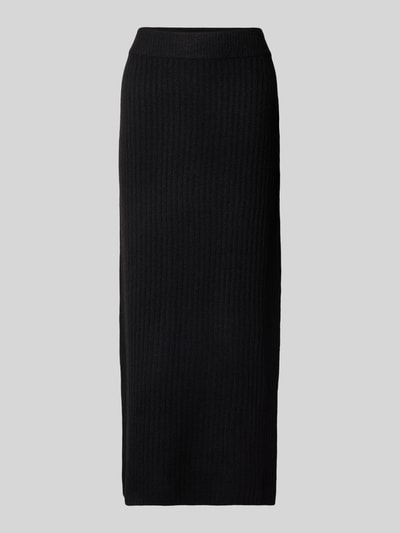 Pieces Smalle midirok met elastische band, model 'TULLE' Zwart - 2