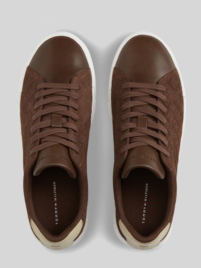 Tommy Hilfiger Sneaker aus echtem Rindsleder Dunkelbraun 4