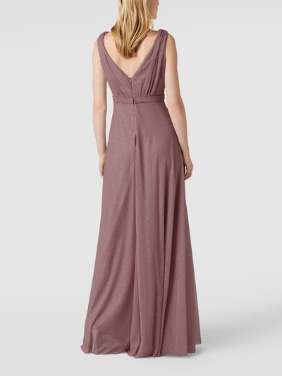 TROYDEN COLLECTION Abendkleid mit Taillenpasse Mauve 5