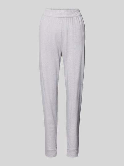 Schiesser Relaxed fit sweatpants met deelnaden Lichtgrijs - 1