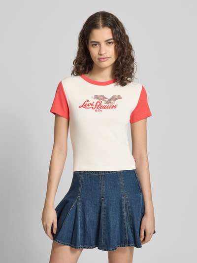 Levi's® T-shirt o kroju slim fit z czystej bawełny Biały 4