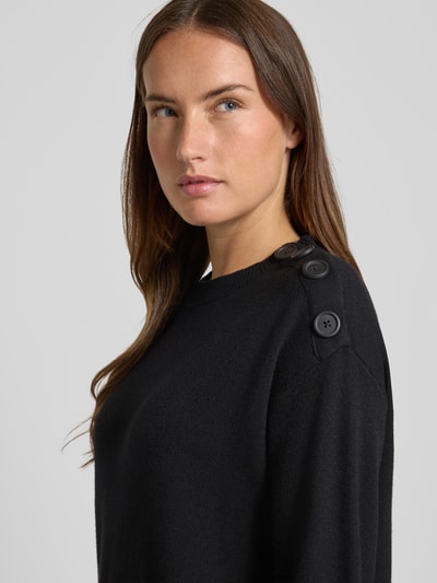 Vero Moda Soepele gebreide jurk van viscosemix, model 'SABA' Zwart - 3