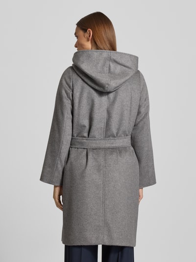 Max Mara Studio Regular Fit Wollmantel aus reiner Schurwolle Modell 'NEWMANG' Mittelgrau Melange 5