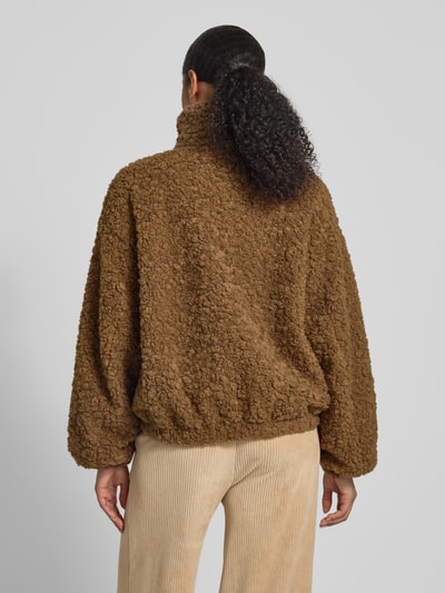 JAKE*S STUDIO WOMAN Jas met opstaande kraag Donkerbruin - 5