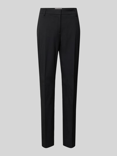 Christian Berg Woman Selection Slim Fit Stoffhose mit Bügelfalten Black 2