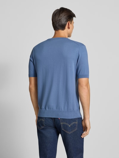 Polo Ralph Lauren Gebreid shirt met ronde hals en labelstitching Rookblauw - 5