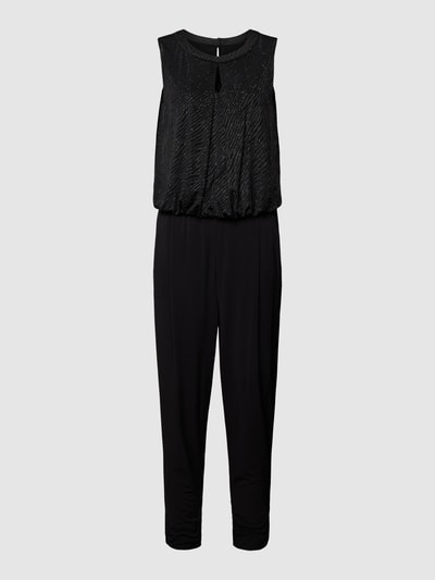 Vera Mont Jumpsuit mit Strasssteinbesatz Black 2