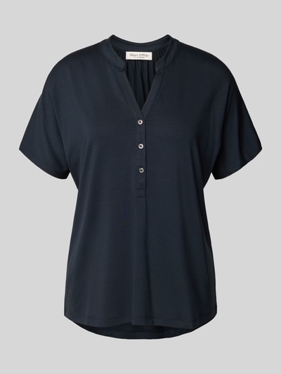 Marc O'Polo Comfort Fit T-Shirt mit V-Ausschnitt Marine 2