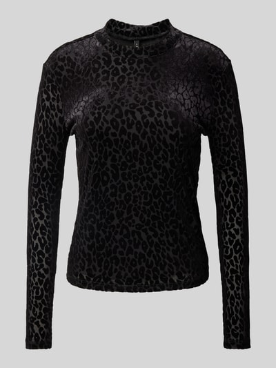 Only Langarmshirt mit Animal-Muster aus Mesh Modell 'ELIANA' Black 2