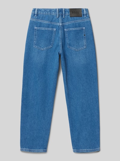 Boss Straight Leg Jeans mit 5-Pocket-Design Blau 3