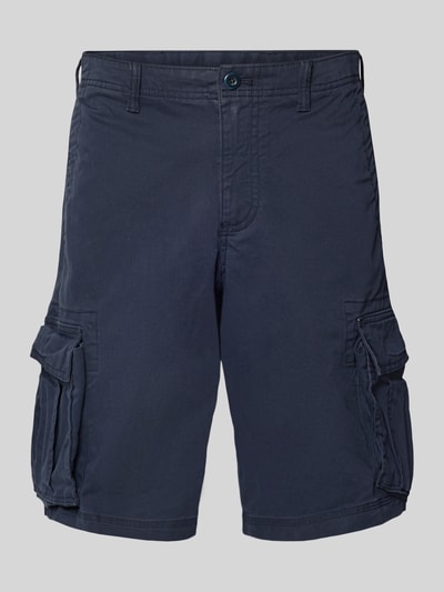 Produktfoto, Shorts mit Cargotaschen Modell 'NEW 24' von GAP in Dunkelblau, Baumwoll-Elasthan-Mix, Regular-Fit, sichtbare Struktur