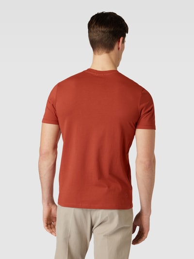 Strellson T-shirt met ronde hals en korte mouwen Terracotta - 5