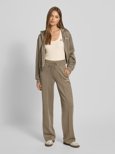 Guess Activewear Tanktop van viscose met labeldetail, model 'COLETTE' Ecru - 1