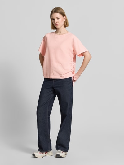 Marc Cain Sweatshirt mit seitlichen Kordelzügen Rosa 1