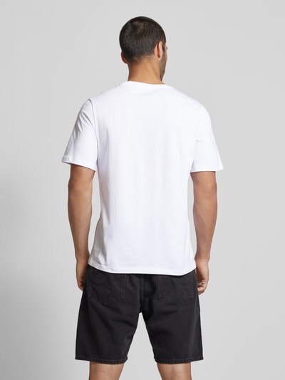Jack & Jones T-shirt z nadrukiem z logo i okrągłym dekoltem Biały 5