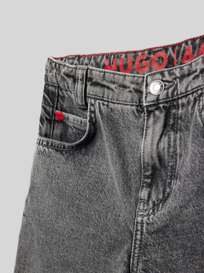 HUGO Szorty jeansowe z wpuszczanymi kieszeniami Średnioszary 2