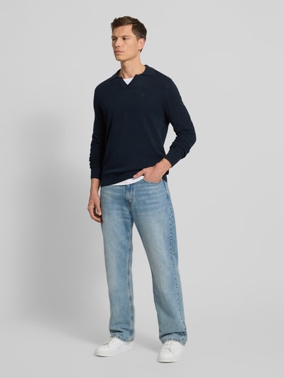 Marc O'Polo Regular Fit Pullover aus reiner Baumwolle Marine 1