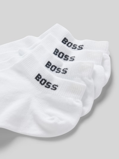 BOSS Sneakersokken met labeldetail in een set van 5 paar Wit - 2