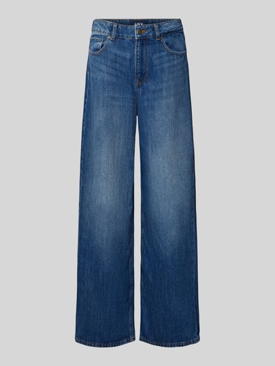 Produktfoto, Wide Fit Jeans im 5-Pocket-Design Modell 'TOKYO' von JJXX, reine Baumwolle, mittelblau, strukturierte Oberfläche