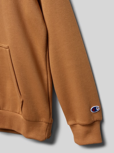 CHAMPION Hoodie mit Label-Print Camel 2