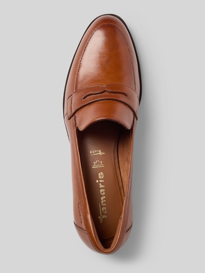 Tamaris Slipper aus echtem Rindsleder Cognac 3
