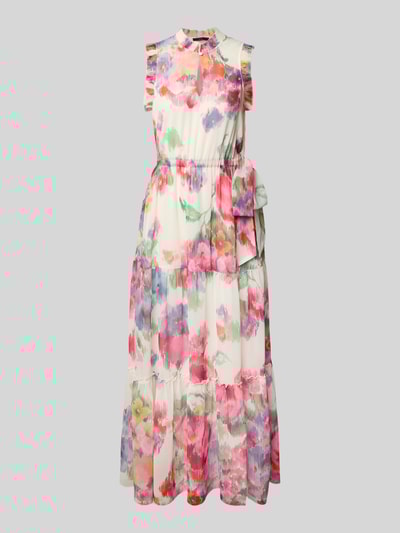 Oui Maxikleid im Stufen-Look Pink 2