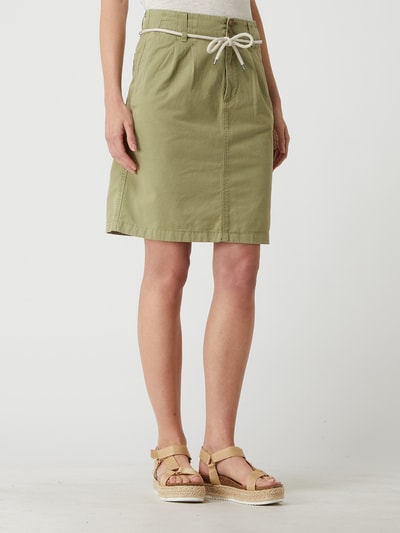 Esprit Paperbag-Rock aus Baumwolle Khaki 4