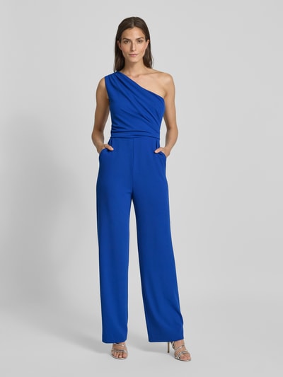 Swing Jumpsuit met one shoulder-band Koningsblauw - 4