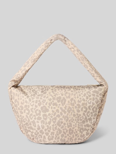 Productfoto, Shoulder Bag mit Logo-Patch van Studio Noos, hoofvak met ritssluiting, schouderband, all-over dierenprint, breedte 56 cm, lengte 53 cm, diepte 10 cm, schouderbandlengte 74 cm