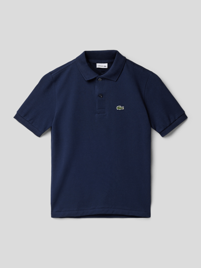 Lacoste Koszulka polo z detalem z logo Granatowy 1