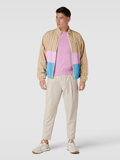 Lacoste Windbreaker met logopatch, model 'MONOGRAM' Beige - 1