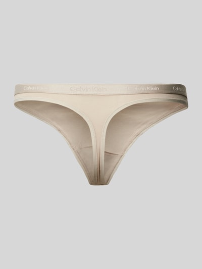 Calvin Klein Underwear Stringi z elastycznym paskiem z logo w zestawie 3 szt. Czerwony 3