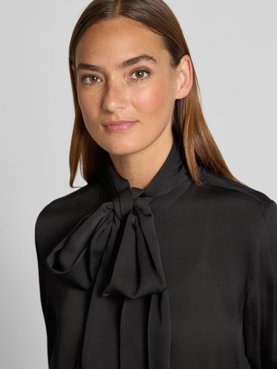 HUGO Loose Fit Langarmbluse aus reiner Viskose Modell 'EKARMA' Black 3