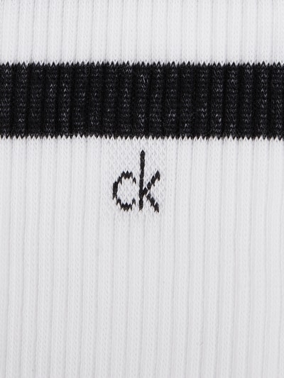 CK Calvin Klein Sportsocken mit Stretch-Anteil im 2er-Pack Weiss 3