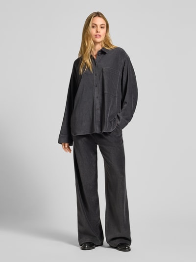 JAKE*S STUDIO WOMAN Cordhose mit elastischem Bund Dunkelgrau 1