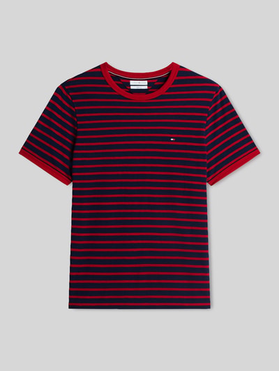 Tommy Hilfiger męski t-shirt o kroju regular fit z czystej bawełny Czerwony 2