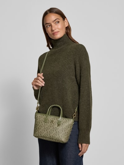 Tommy Hilfiger Torba z uchwytem i aplikacjami ze skóry Limonkowy 1