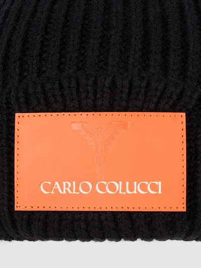 CARLO COLUCCI Czapka z logo  Czarny 2