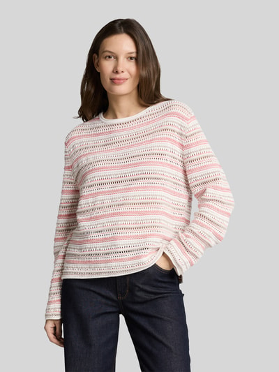 Tom Tailor Regular Fit Pullover aus reiner Baumwolle Koralle 4