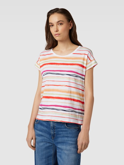 Esprit T-shirt met streepmotief Offwhite - 4