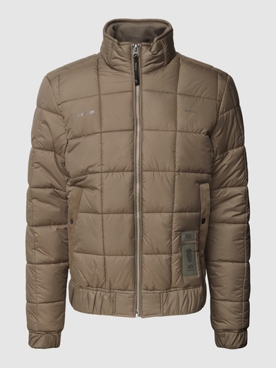 G-Star Raw Gewatteerd jack met labeldetails, model 'Meefic' Leem - 2