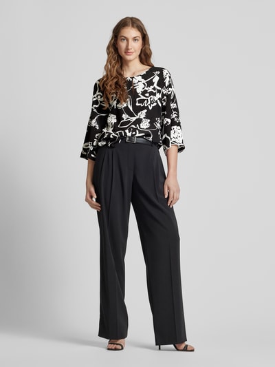 s.Oliver BLACK LABEL Blouse met druppelvormige hals Zwart - 1