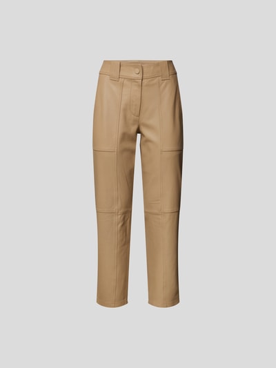 Yves Salomon Lederhose im Relaxed Fit Sand 2