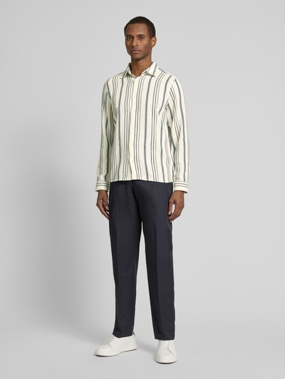 MCNEAL Tailored Fit Freizeithemd mit Kentkragen Dunkelblau 1