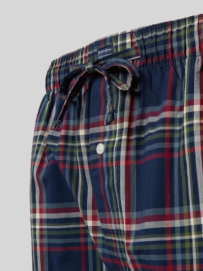 Christian Berg Men Relaxed fit pyjamabroek met tunnelkoord Marineblauw - 2