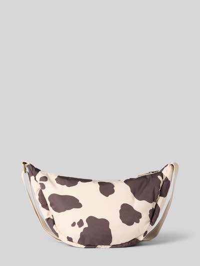 STUDIO NOOS Crossbody Bag mit Label-Detail Dunkelbraun 4