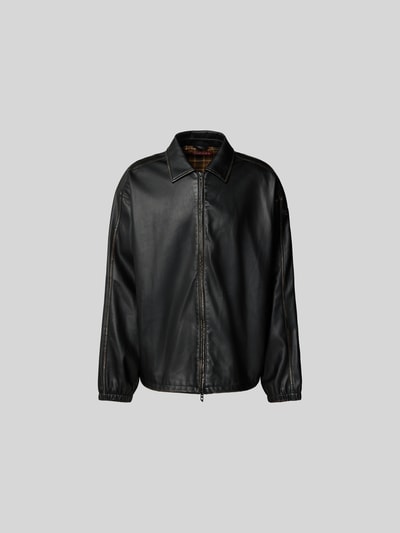 Diesel Jacke in Leder-Optik Black 2