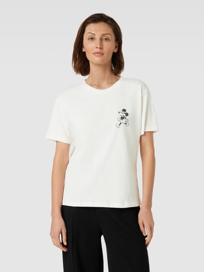 Jake*s Casual T-Shirt mit Motiv-Print Offwhite 4